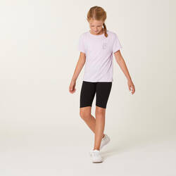 Girls' Cotton T-Shirt 500 - Lilac