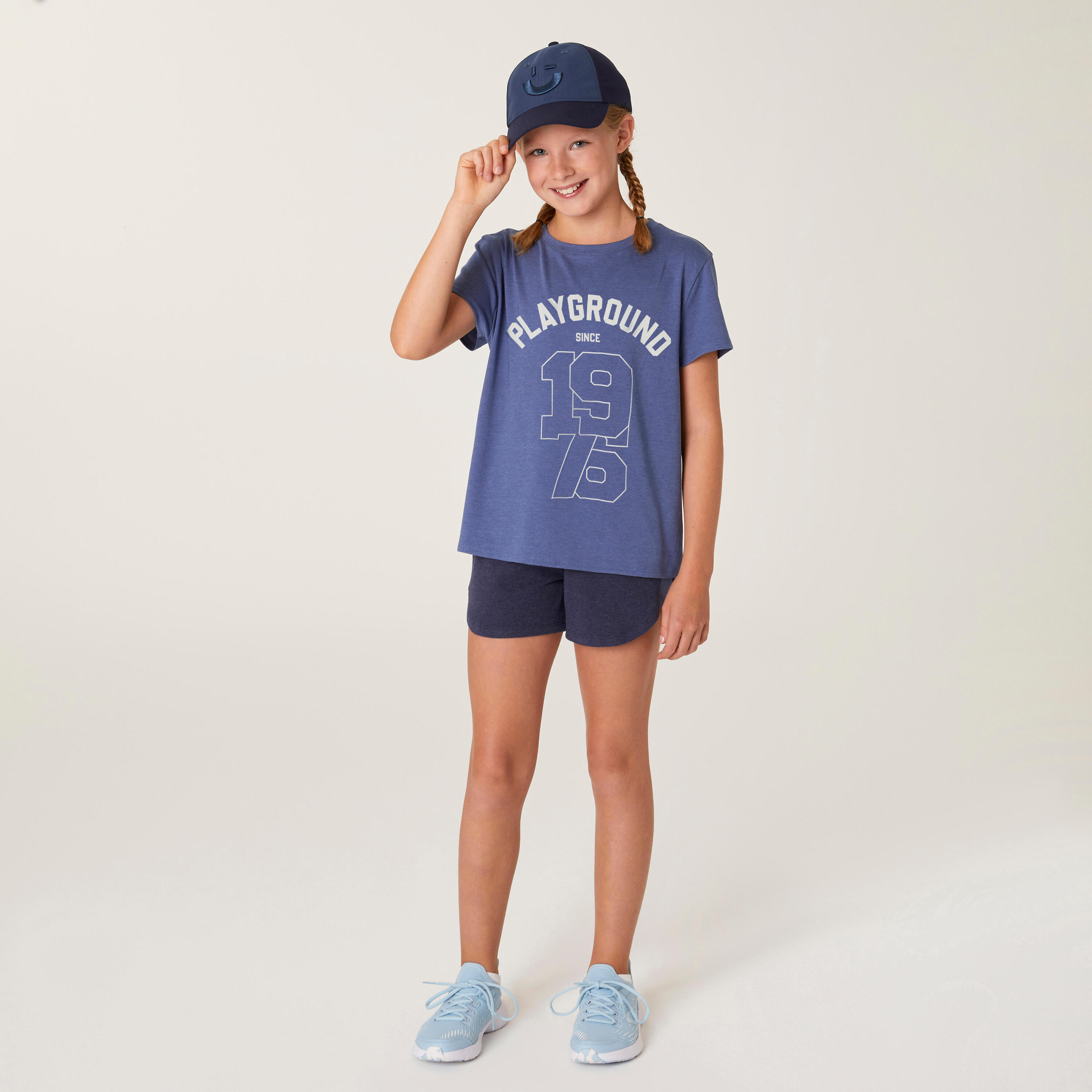 Camiseta 500 Niños Azul Algodón 4/6