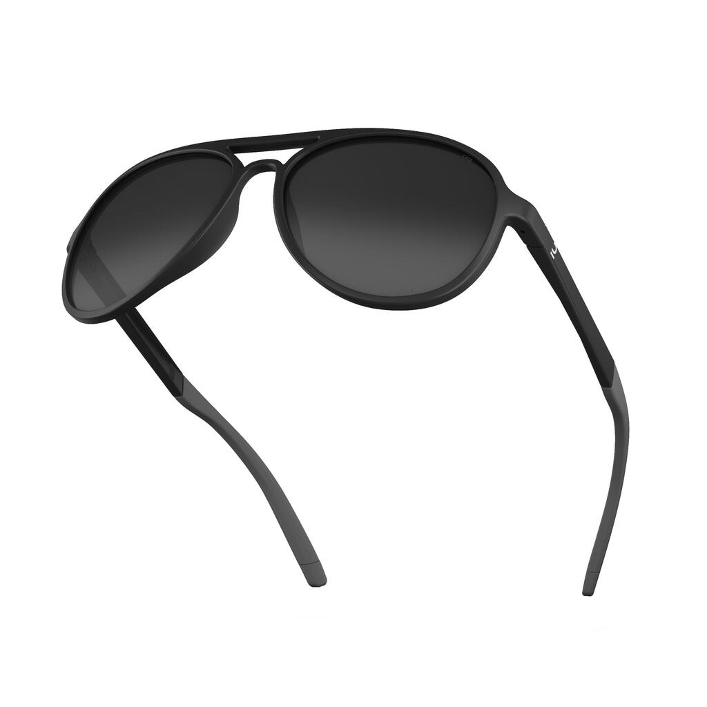Turistické slnečné okuliare MH120A kategória 3 čierne