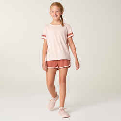 Girls' Cotton T-Shirt 500 - Pink