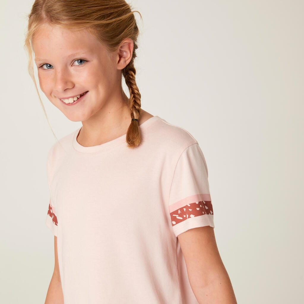 T-SHIRT FILLE COTON Blanc