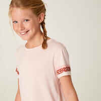 Girls' Cotton T-Shirt 500 - Pink