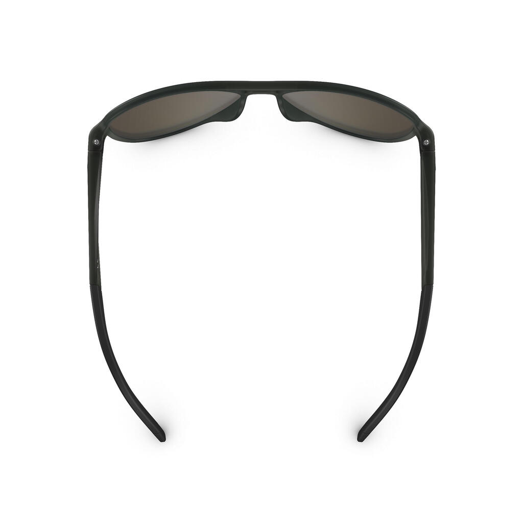 Pieaugušo pārgājienu saulesbrilles “MH120A”, 3. kategorija, melnas