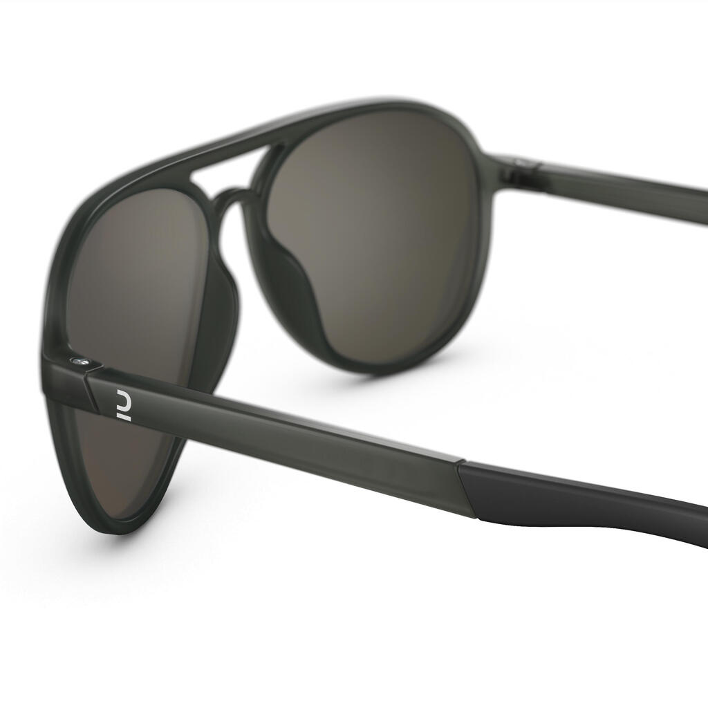 Pieaugušo pārgājienu saulesbrilles “MH120A”, 3. kategorija, melnas