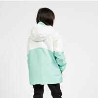 Chaqueta impermeable  Niños lluvia Sailing 100 
 Blanco Menta