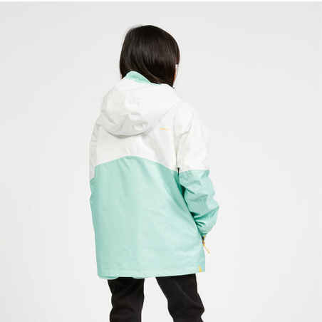 Chaqueta impermeable  Niños lluvia Sailing 100 
 Blanco Menta