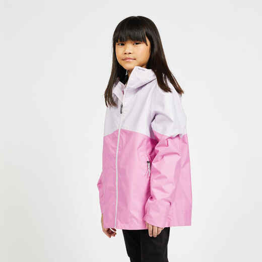 
      Kid's waterproof sailing jacket - wet-weather jacket SAILING 100 lavender pink
  