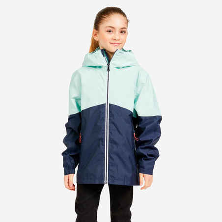 Kids' Sailing Waterproof Rain Jacket SAILING 100 Blue mint