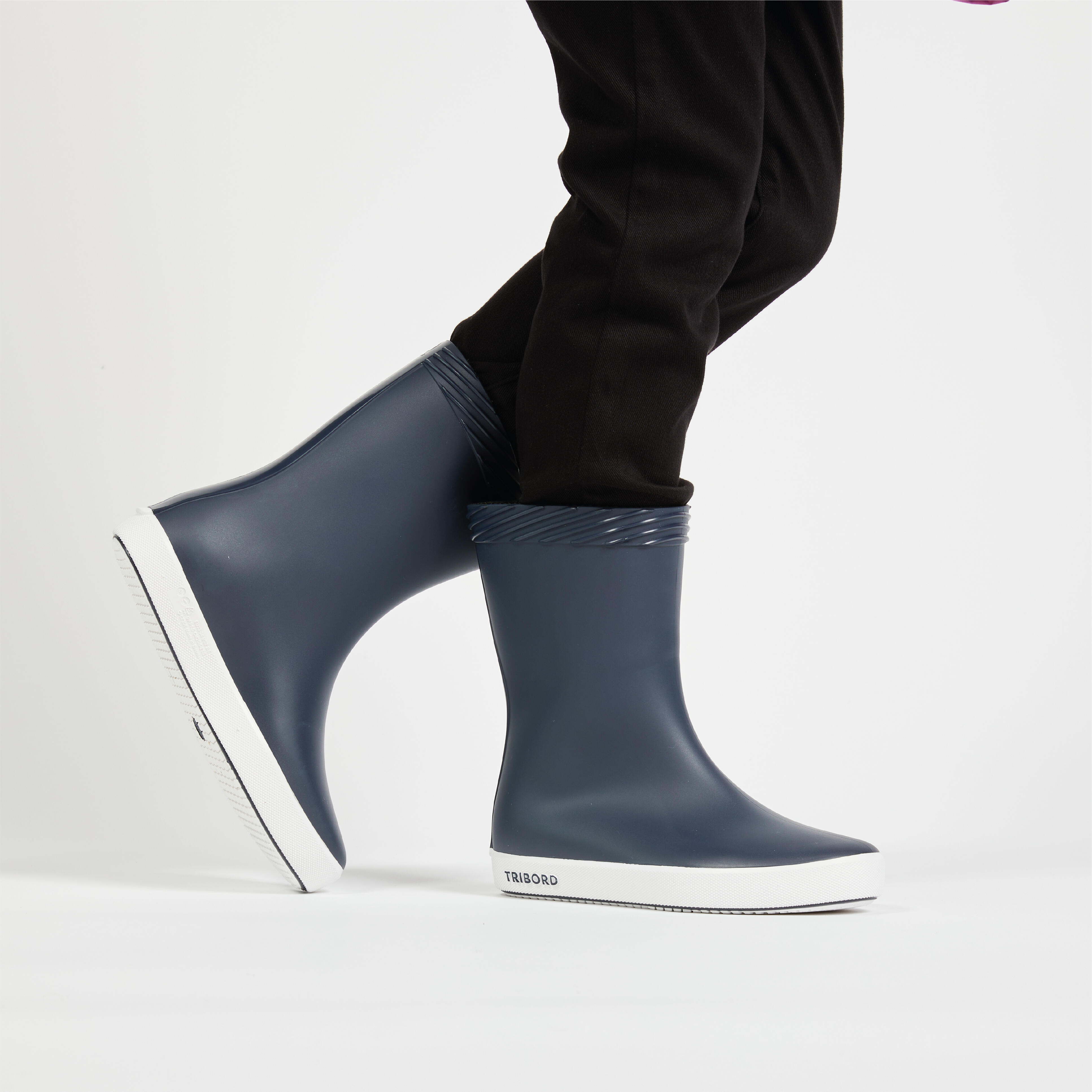 Botte de pluie enfant 100 bleu marine Decathlon