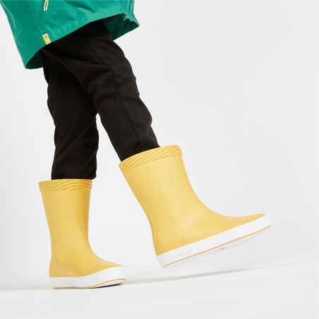Vaikiški nuo lietaus saugantys batai „100“, geltoni