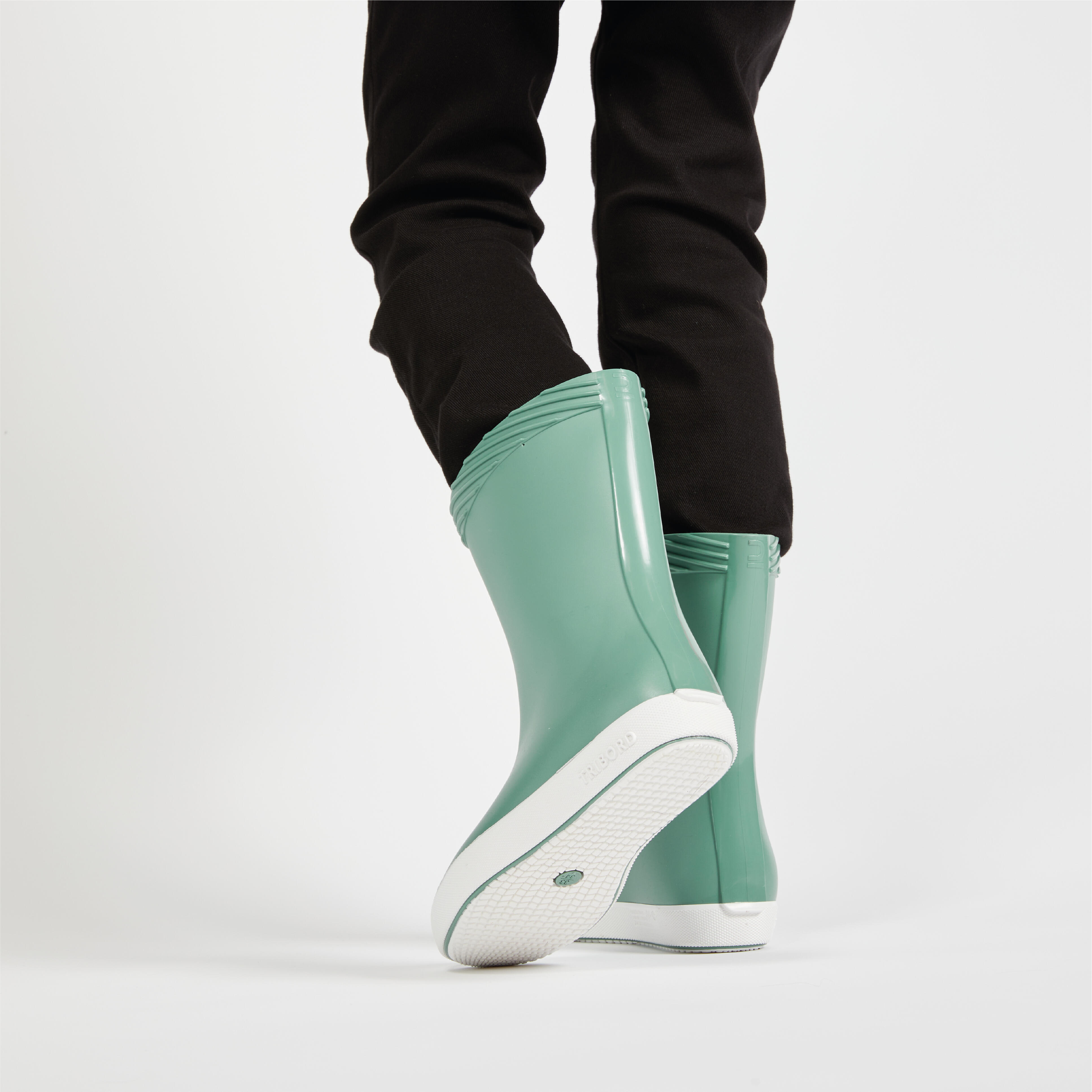 Botte de pluie enfant 100 bleu marine TRIBORD Decathlon