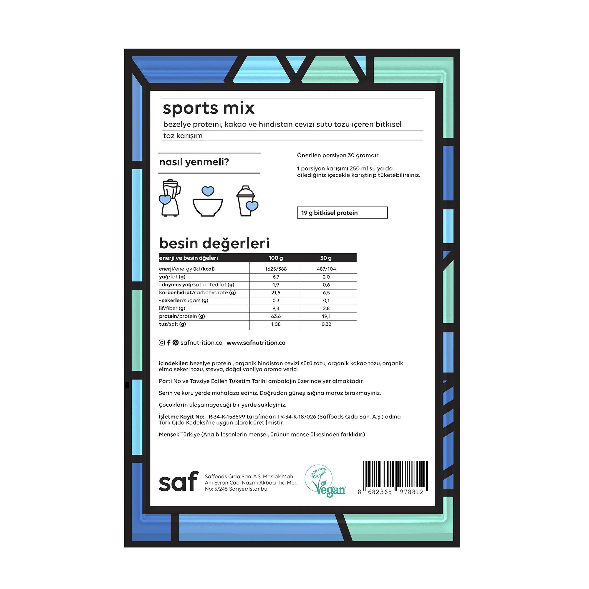 Saf Sports Mix  Saşe 30 GR 2/2