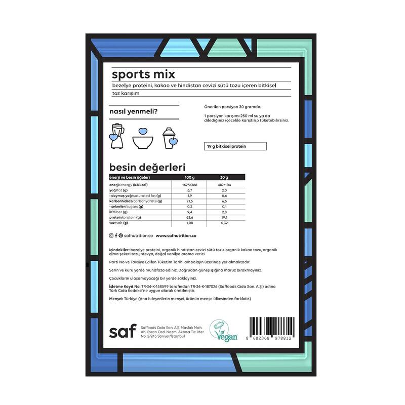 Saf Sports Mix  Saşe 30 GR