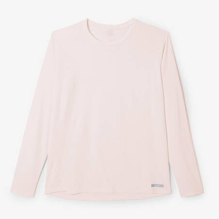 T-Shirt lari wanita lengan panjang dengan perlindungan matahari  - Pink