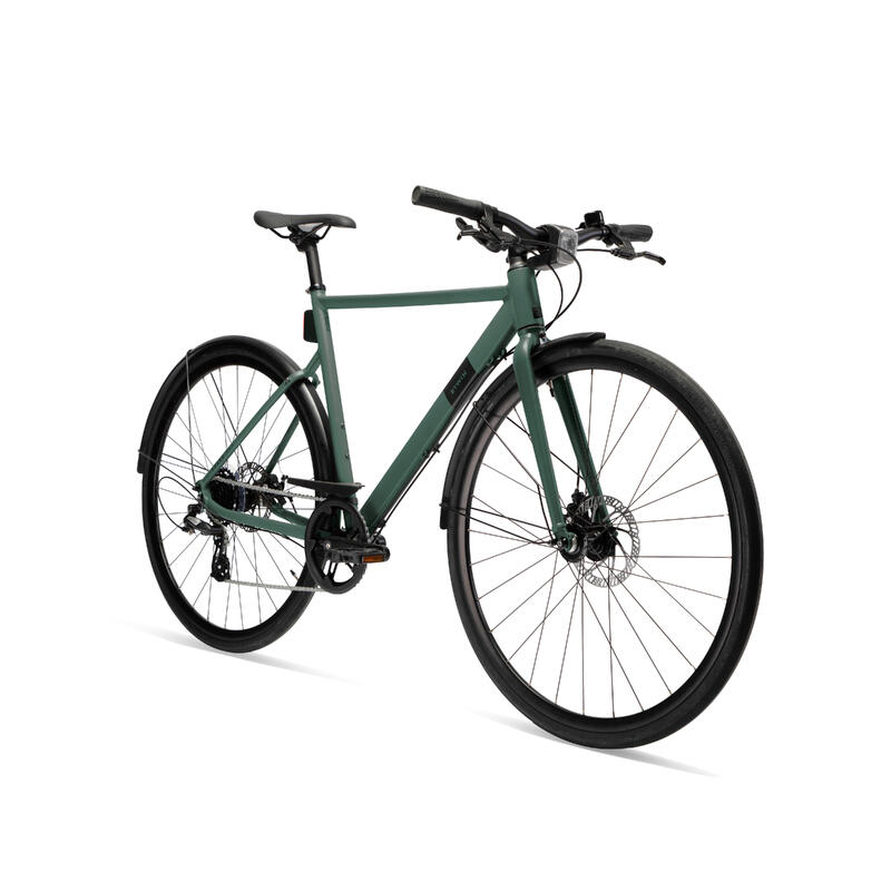 Bicicleta Ciudad Elops Speed 900 Verde Rápida