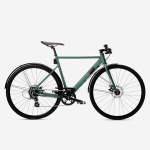 Bicicleta Ciudad Elops Speed 900 Verde Rápida