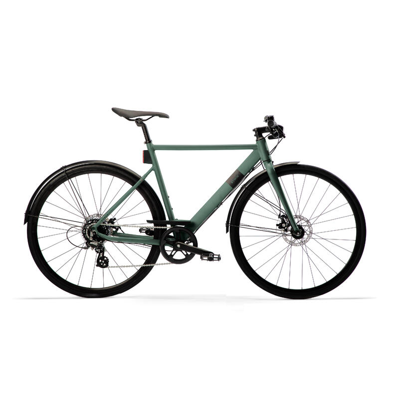 Bicicleta Ciudad Elops Speed 900 Verde Rápida