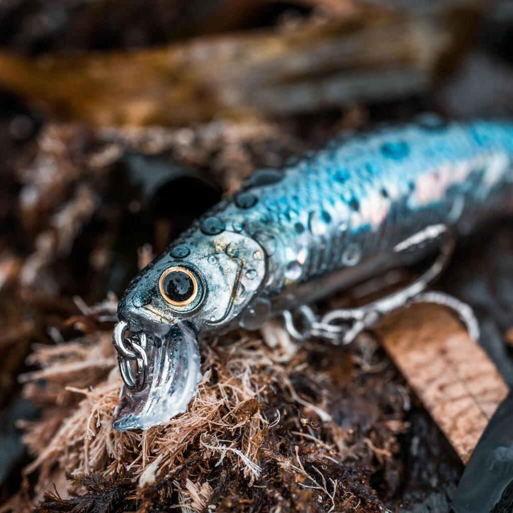 Wobbler Saxton 75S Spinnfischen im Meer grüne Makrele 