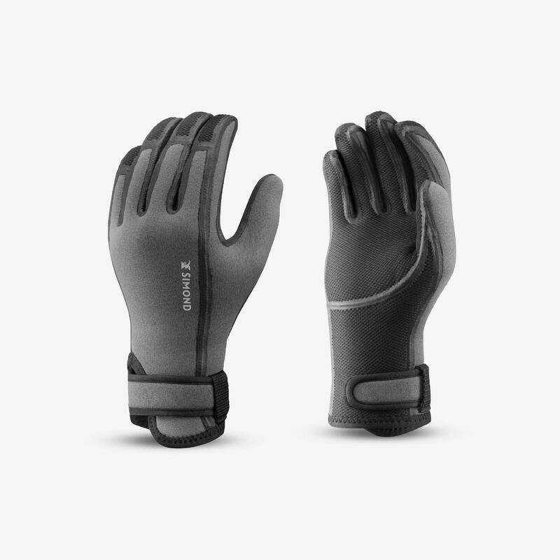 Guantes Neopreno Barranquismo Maskoon Canyon 3 mm Adulto Gris