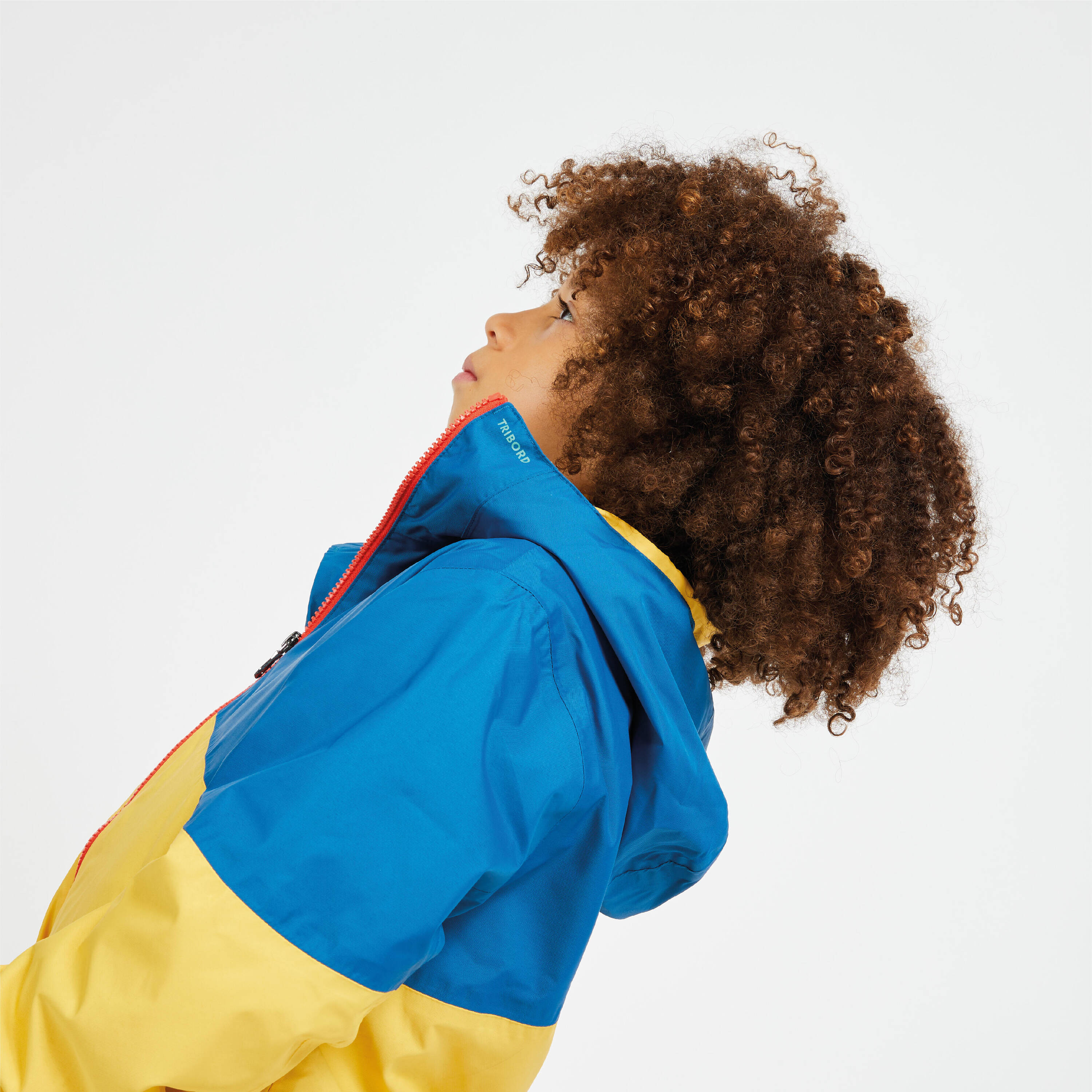 Kid's Sailing Waterproof Rain Jacket SAILING 100 yellow blue -  2