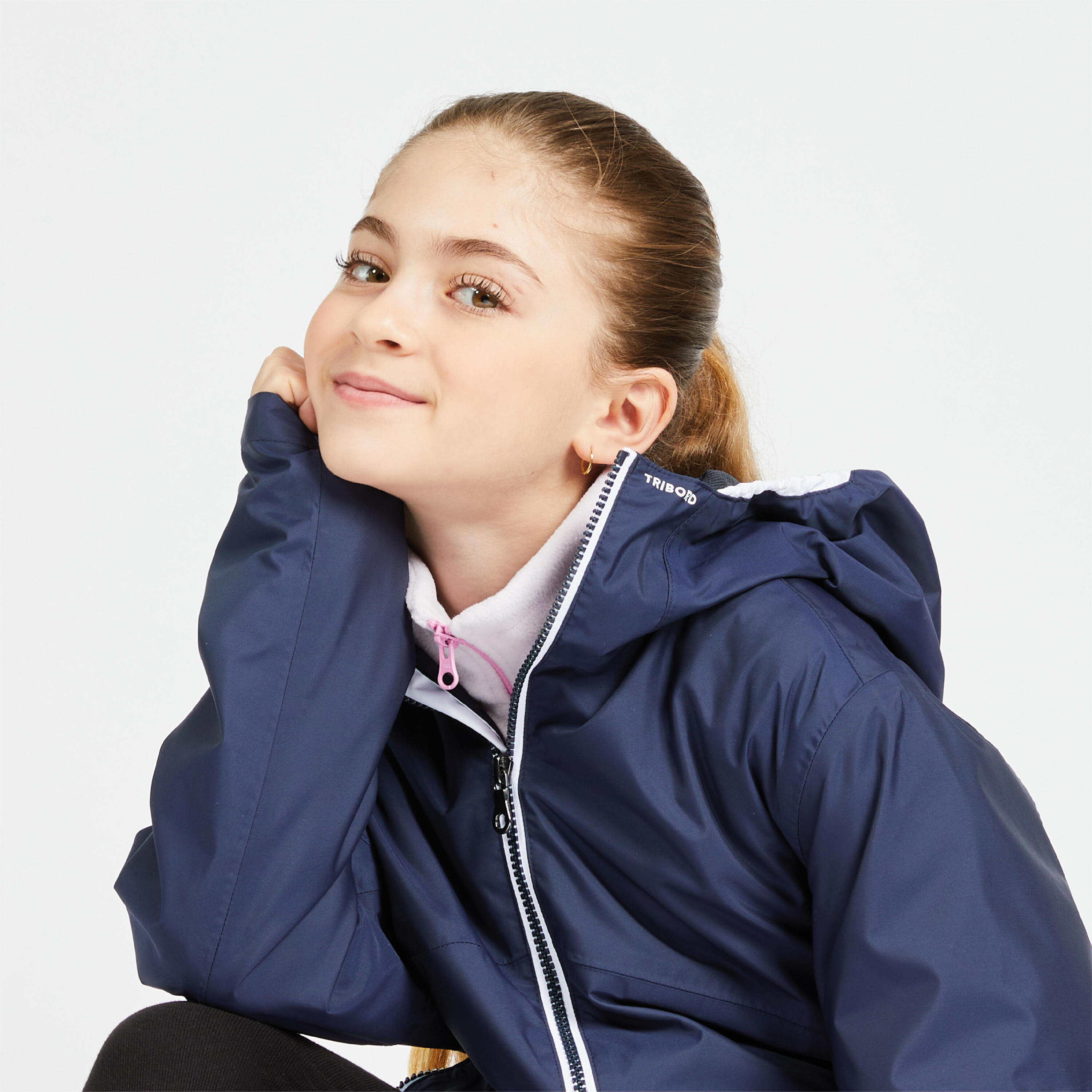 Kids’ Waterproof Sailing Jacket - 100 Navy 2/21