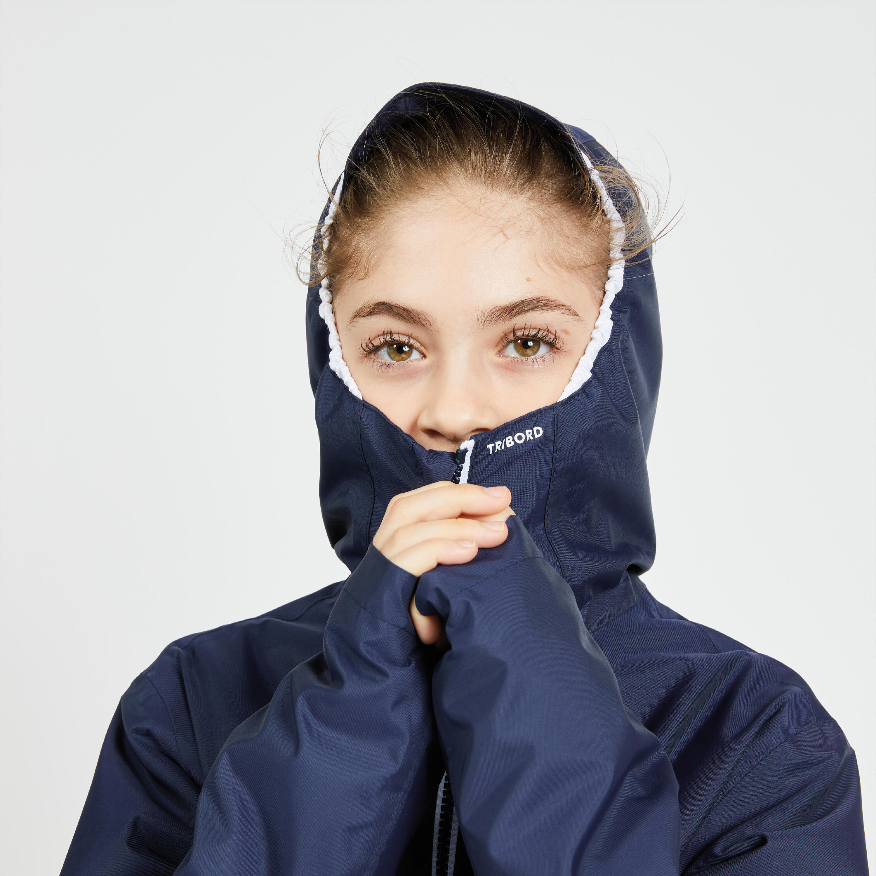 Kids’ Waterproof Sailing Jacket - 100 Navy 4/21