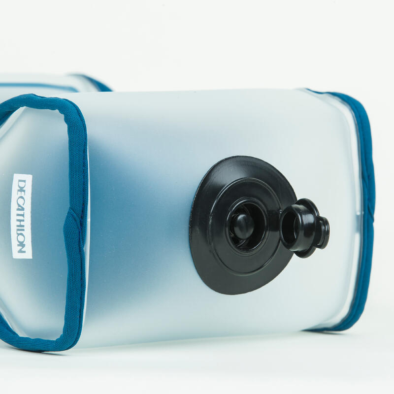 Opblaasbare compacte pull buoy voor zwemmen 500 blauw