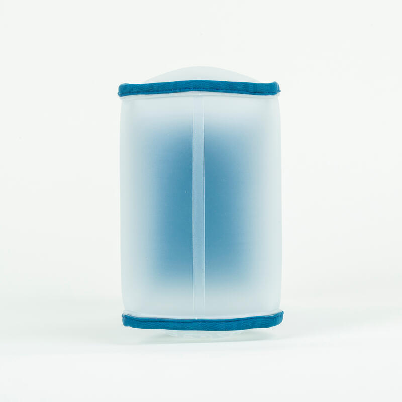 Opblaasbare compacte pull buoy voor zwemmen 500 blauw