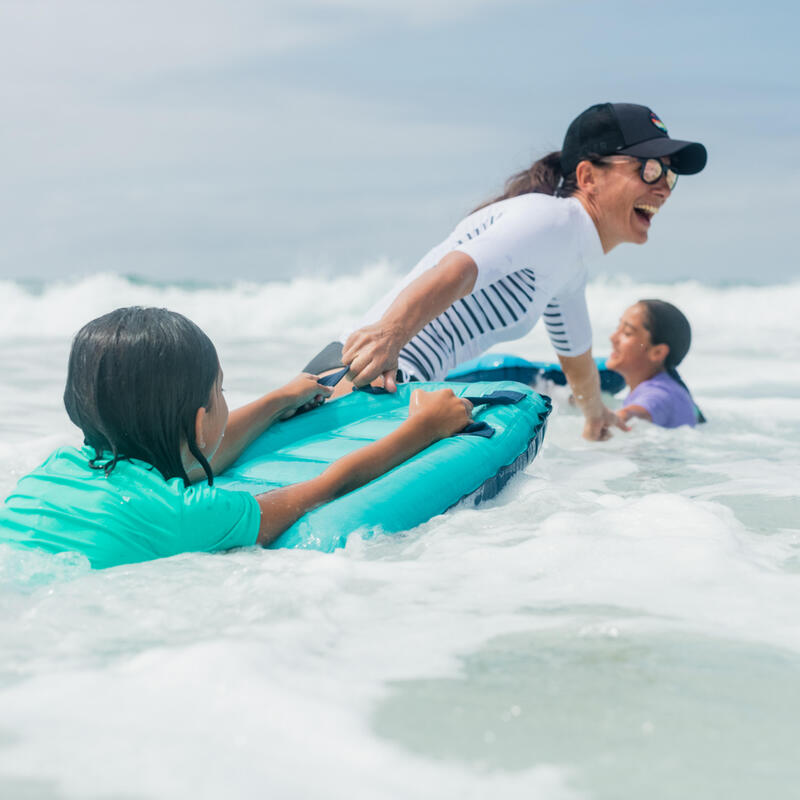 Opblaasbaar bodyboard voor kinderen Discovery blauw 4-8 jaar 15-25 kg