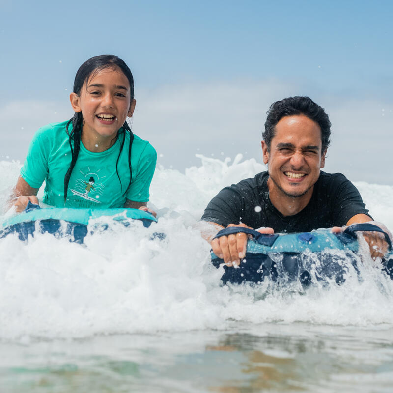 Opblaasbaar bodyboard voor kinderen Discovery roze 4-8 jaar (15-25 kg)