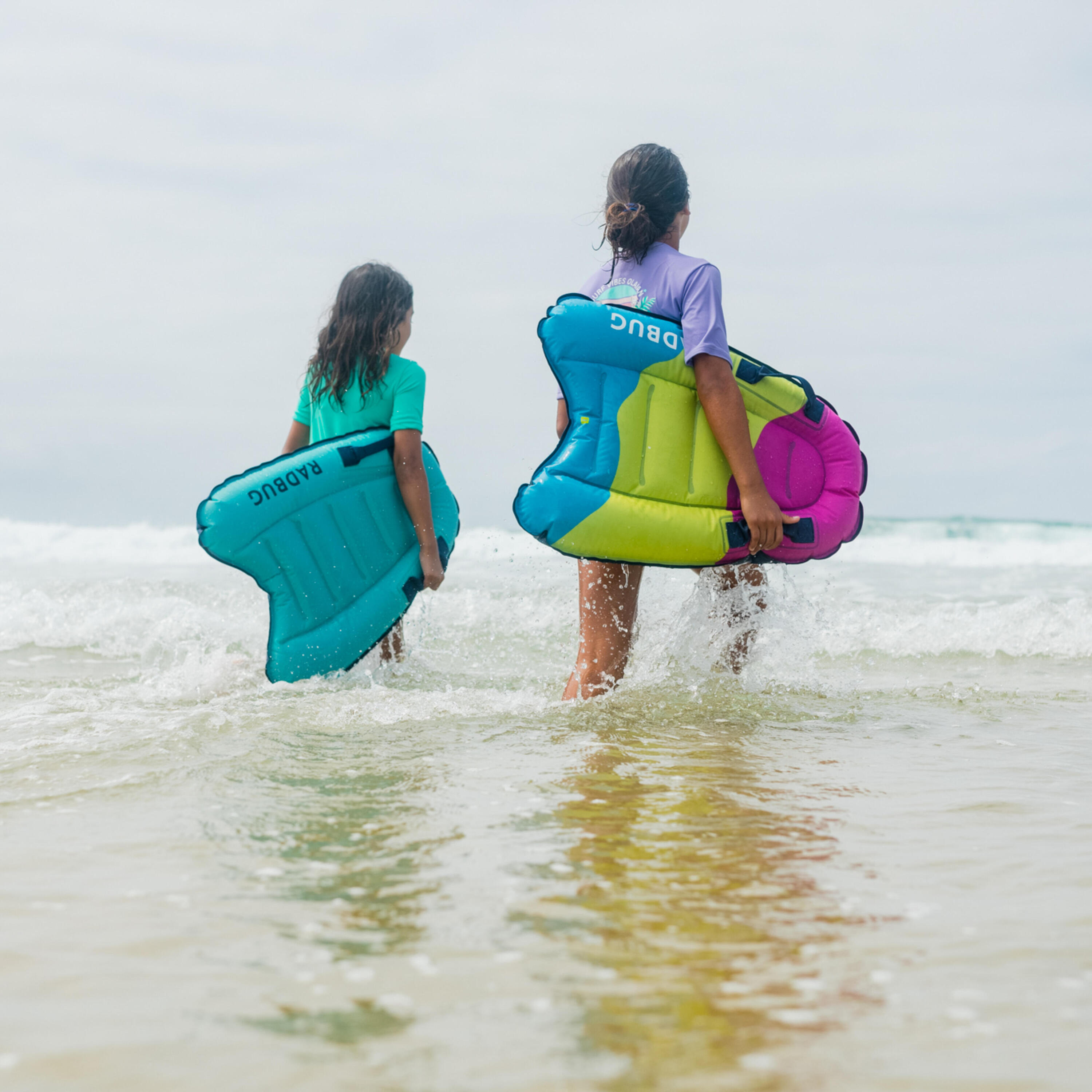 Kid's inflatable bodyboard for 4-8 year-olds (15-25 kg) - pink 13/14