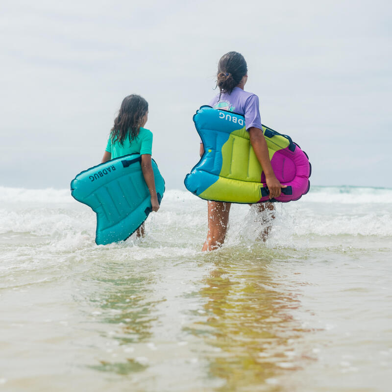 Dětský nafukovací bodyboard žlutý 4 - 8 let (15-25 kg)