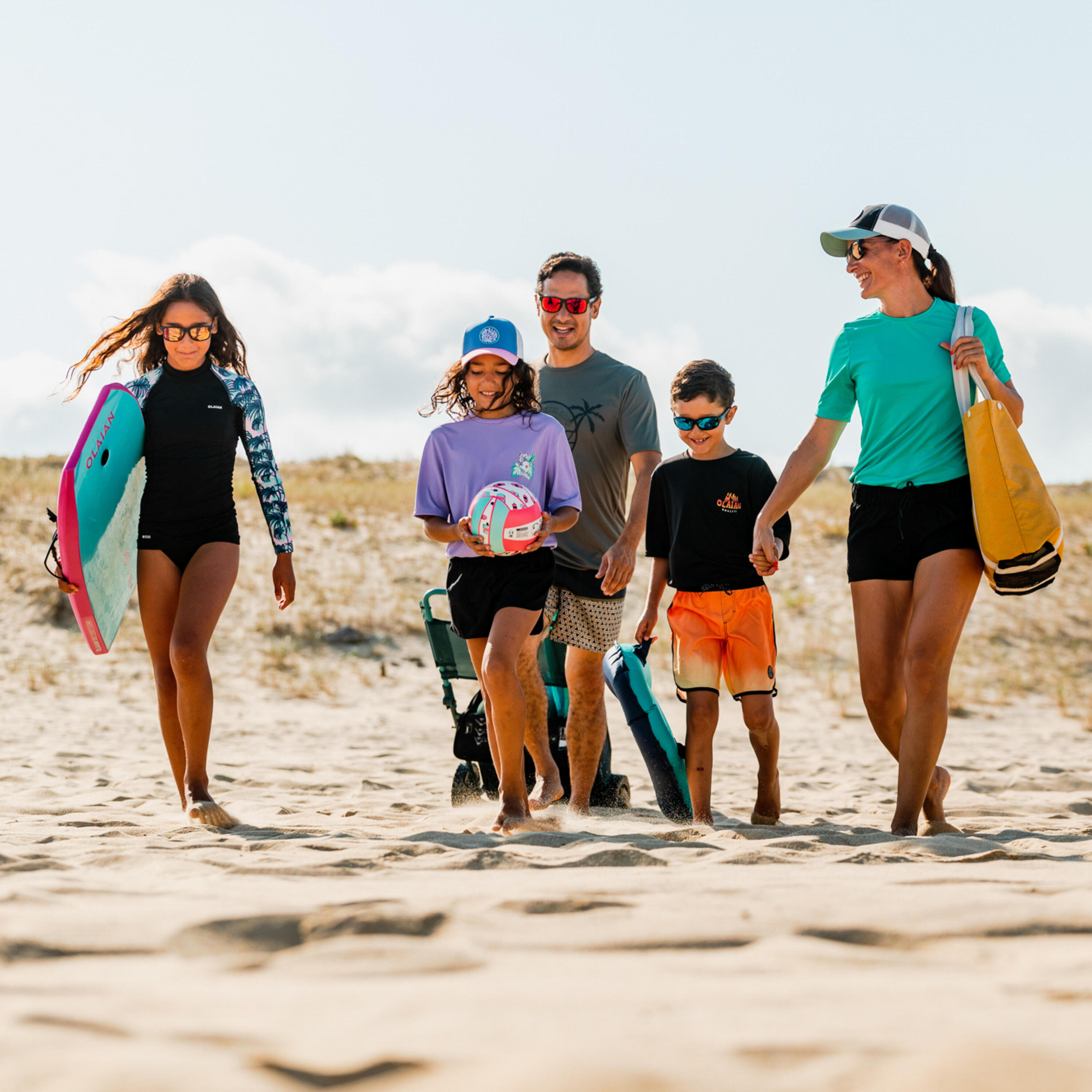 Strandmuschel UV-Schutz 50+ 3 Personen Iwiko 180 blau/gelb 10/14