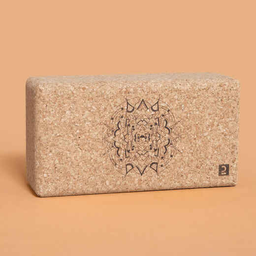 Cork Yoga Brick - Mandala Print