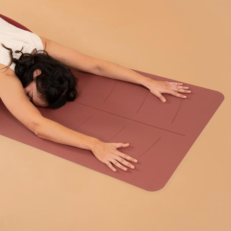 TAPIS YOGA GRIP+ V2 185 X 65 CM X 3 MM TERRACOTTA