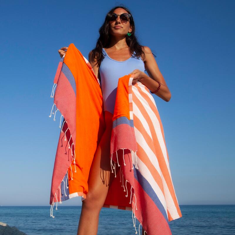 Pareo rizo naranja