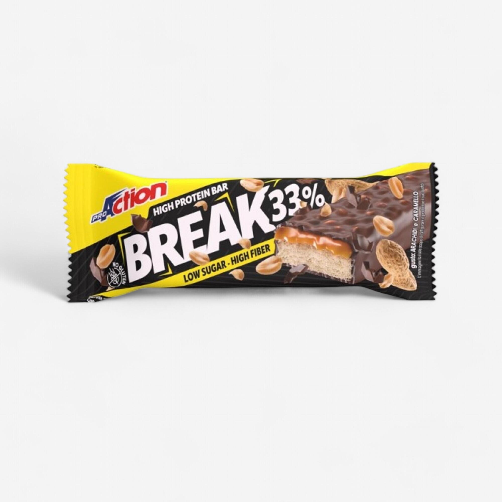 PROACTION Barretta Proteica Break Bar Arachidi Caramello 50g ProAction low sugar