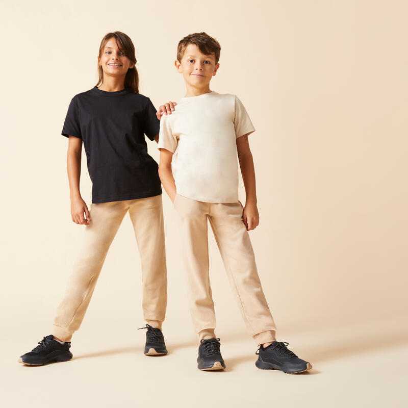 Pantalon de trening călduros Educație fizică Bej Copii