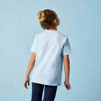 Camiseta Niños Unisex Azul Cielo Algodón