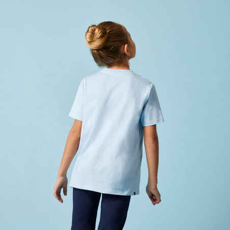 Kids' Unisex Cotton T-Shirt - Sky Blue