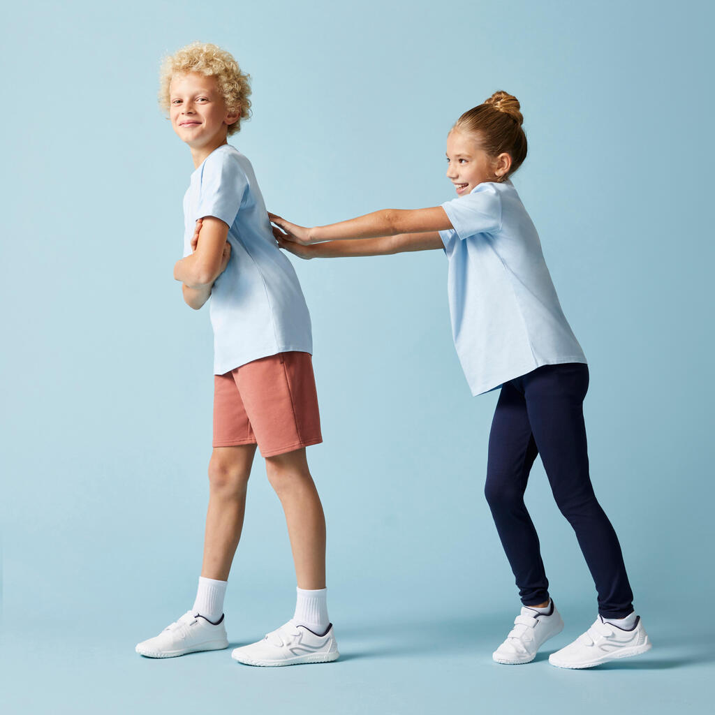 T-shirt coton enfant mixte - bleu