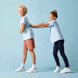 Kids' Unisex Cotton T-Shirt 500 - Sky Blue