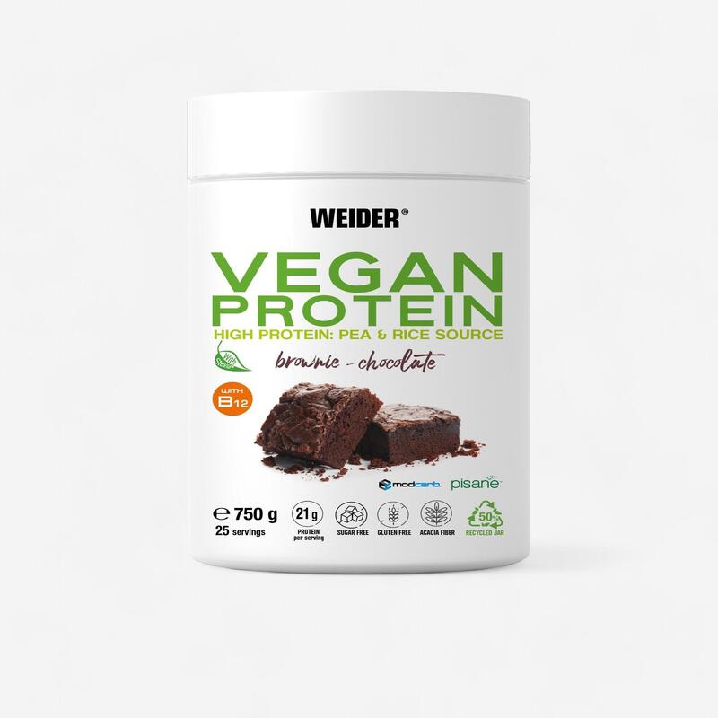 Białko roślinne Weider Vegan czekolada 750 g 