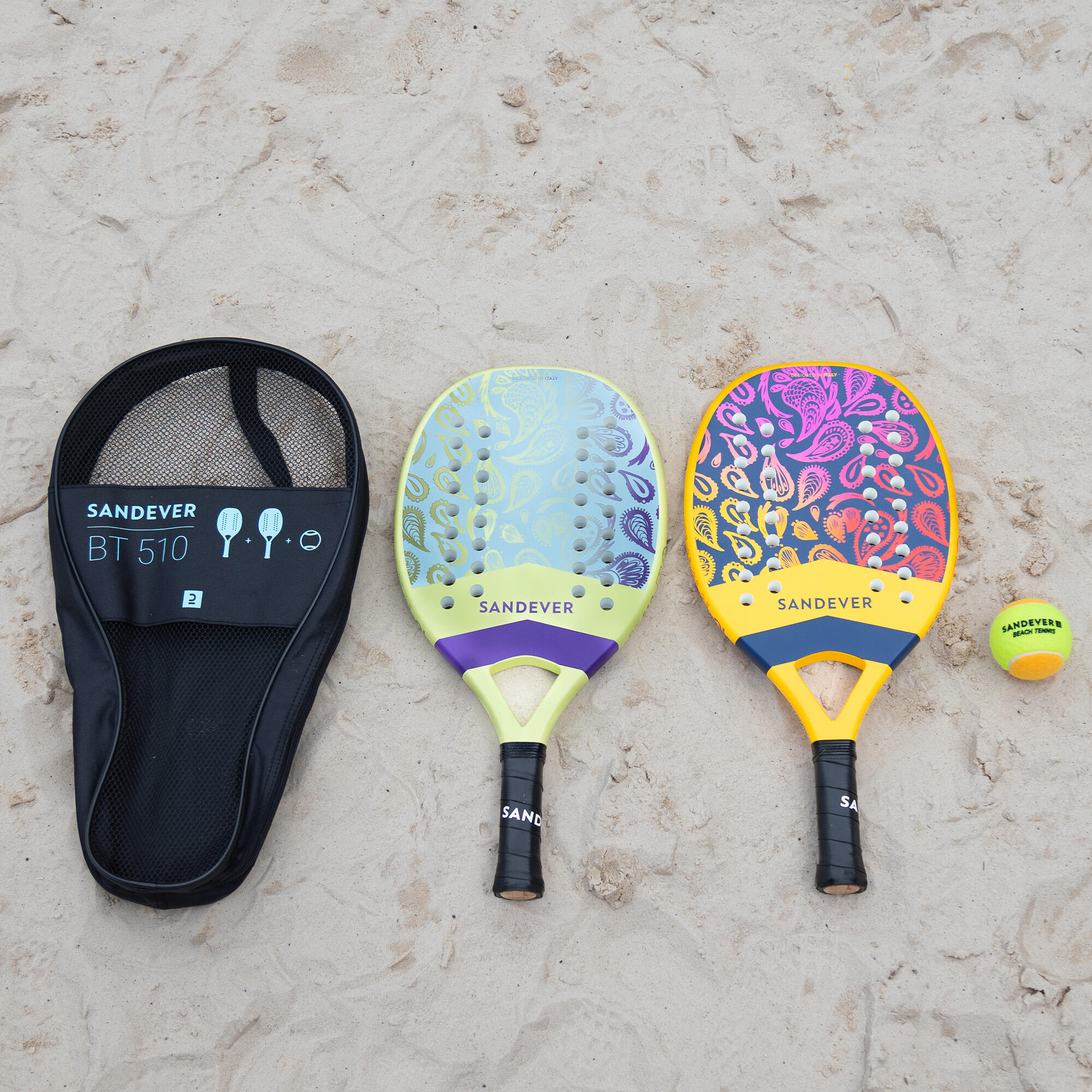 Set di racchette da beach tennis SET BTR 510