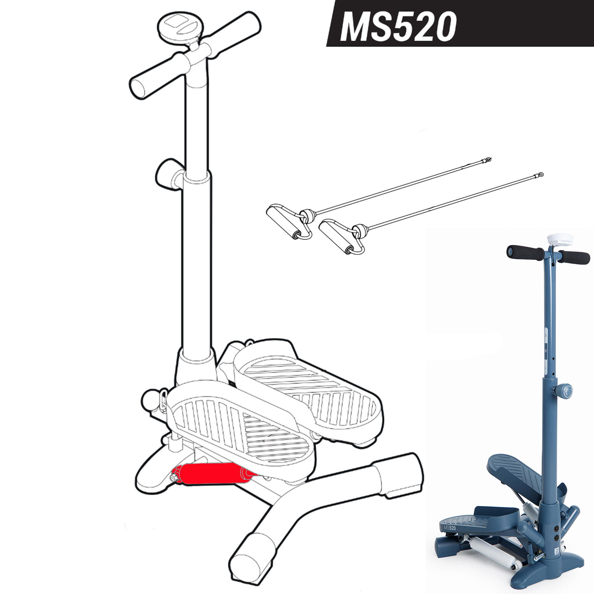 PISTÃO STEPPER MS500/520 2023 x2 4/4