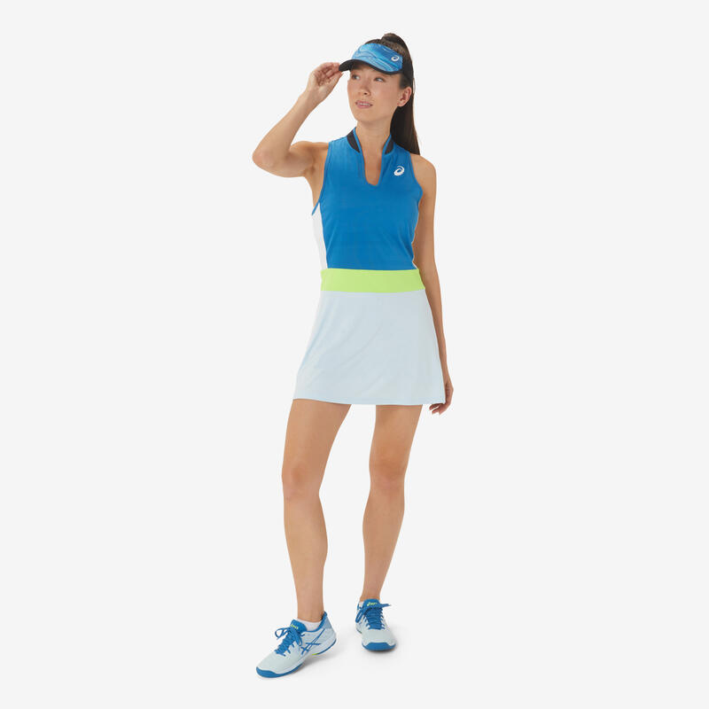 Robe de tennis femme - Match bleu foncé bleu clair