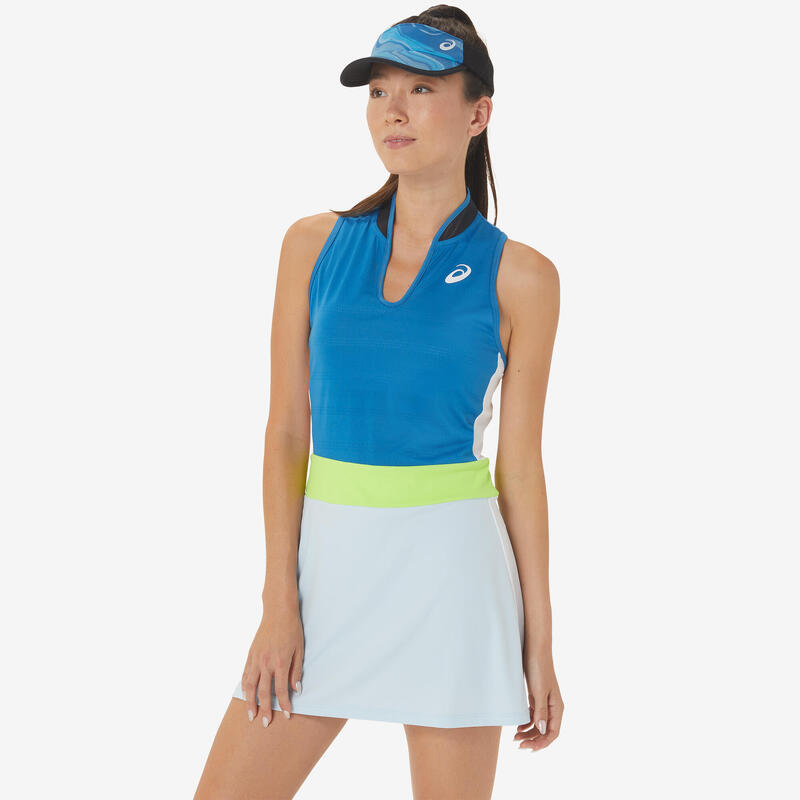 Robe de tennis femme - Match bleu foncé bleu clair