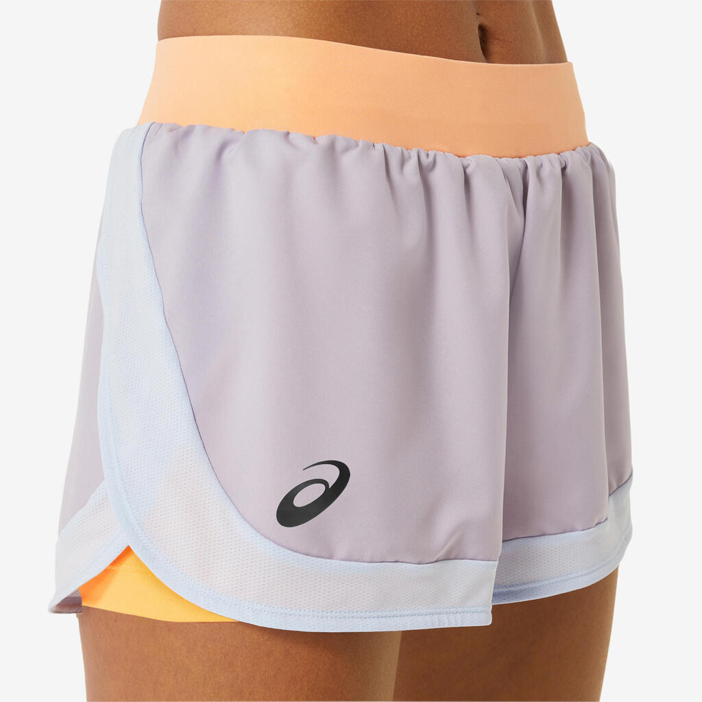 Damen Tennis Shorts - Match lila/orange