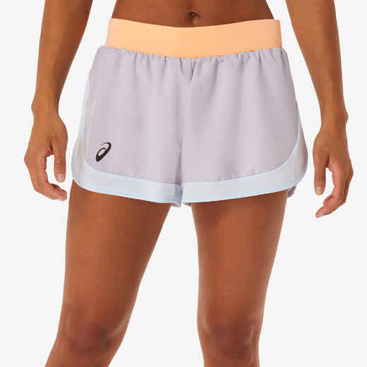 Women's Tennis Shorts Match Graphic - Parma/Orange