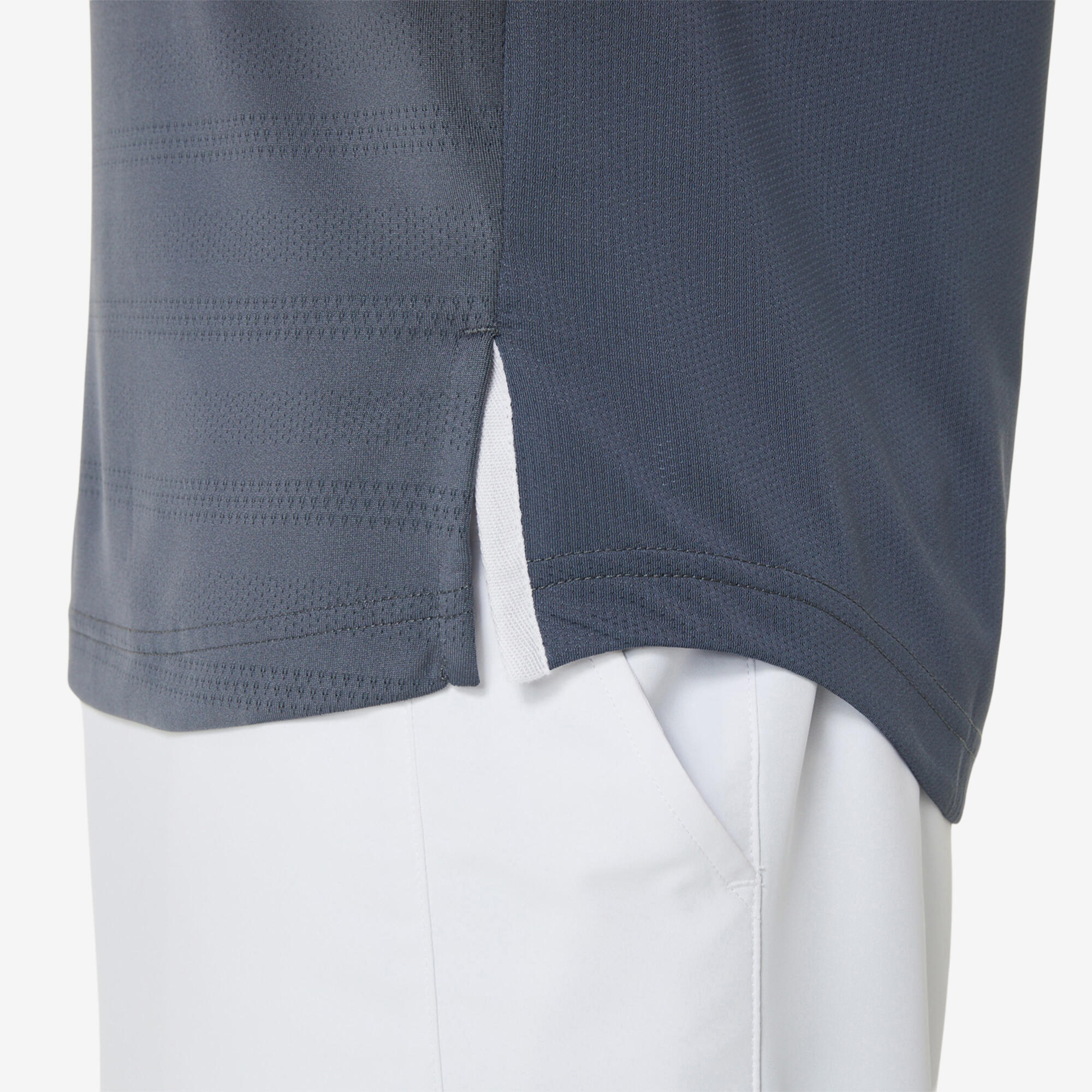 Men's Short-Sleeved Tennis T-Shirt Match - Grey/White/Black/Pink 5/6